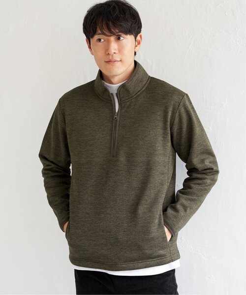 ikka(イッカ)の「ウールライクニットハーフジッププルオーバー(スウェット・メンズ・チャコールグレー/グレー/オリーブ/ネイビー・M/XL/L/S)」の19枚目の写真