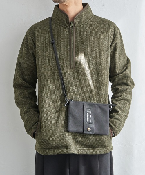 ikka(イッカ)の「ウールライクニットハーフジッププルオーバー(スウェット・メンズ・チャコールグレー/グレー/オリーブ/ネイビー・M/XL/L/S)」の4枚目の写真