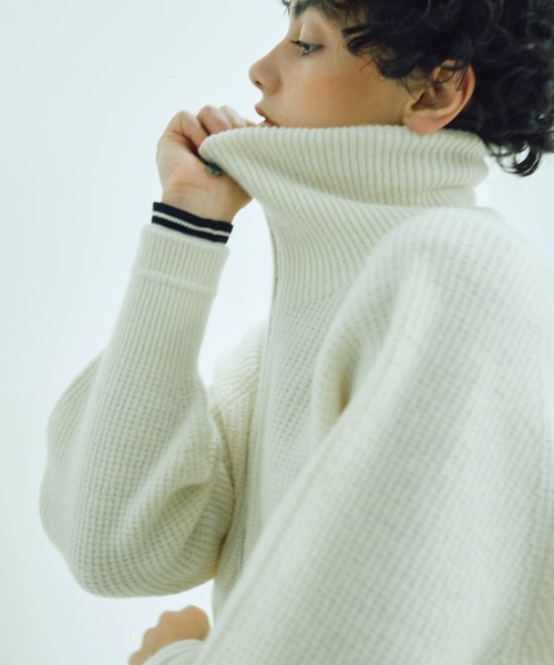 【セール】【カタログ掲載】カシミヤブレンドダブルジップニットブルゾン≪手洗い可能≫（ニット/セーター）｜MAYSON GREY（メイソングレイ） 13,731円