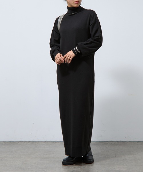 COLONY 2139（コロニートゥーワンスリーナイン）の「タートルニットワンピース（ワンピース・レディース・チャコールグレー/ブラック/ブラウン・FREE）」の8枚目の写真