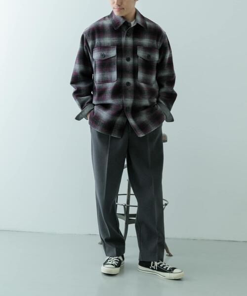 ITEMS URBANRESEARCH（アイテムズ アーバンリサーチ）の「高機能 ジャージーメルトン トラウザー（その他パンツ・メンズ・ブラック/チャコールグレー/ベージュ/ブラウン・MEDIUM/SMALL/LARGE）」の9枚目の写真