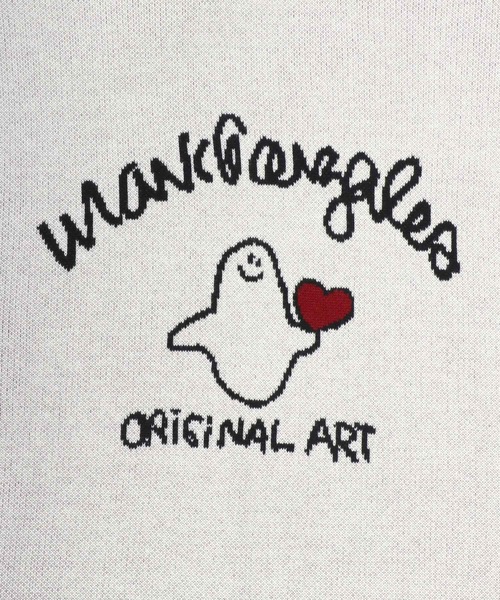 Mark Gonzales（マーク・ゴンザレス）の「2025AW MARK GONZALES/マークゴンザレス ジャガード刺繍ニット ハート/エンジェル/フラワー柄 レディース メンズ（ニット/セーター・レディース・ネイビー/ホワイト系その他/アイボリー/ブラック/ホワイト系その他2/ブラック系その他・M/L）」の15枚目の写真