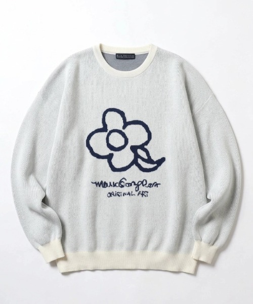 Mark Gonzales（マーク・ゴンザレス）の「2026AW MARK GONZALES/マークゴンザレス ジャガード刺繍ニット ハート/エンジェル/フラワー レディース メンズ（ニット/セーター・レディース・ネイビー/ホワイト系その他/アイボリー/ブラック/ホワイト系その他2/ブラック系その他・M/L）」の22枚目の写真