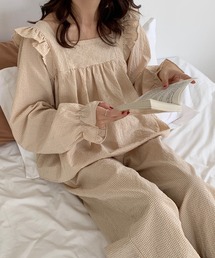 ヴィンテージ　レトロ　フリル　パジャマ レトロ」に該当するレディースのルームウェア/パジャマ