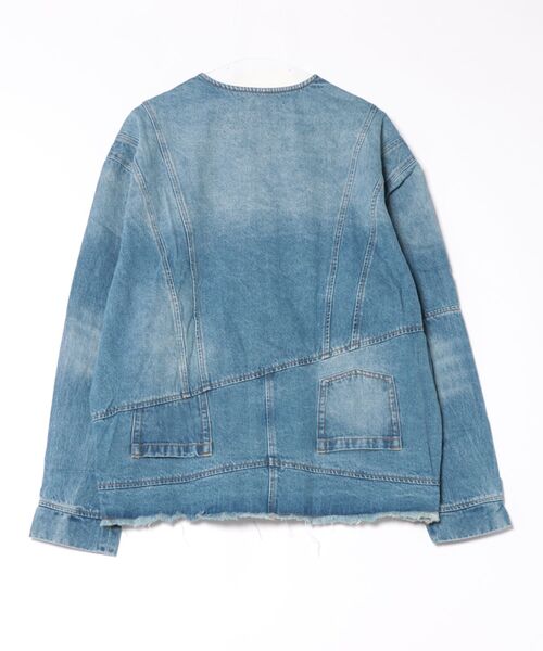 Desigual パッチワークデニムジャケット セール】パッチワークデニムジャケット（デニムジャケット）｜Desigual