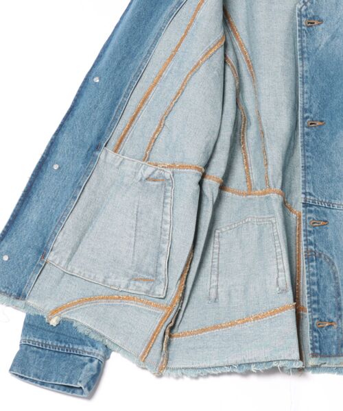 Desigual（デシグアル）の「パッチワークデニムジャケット（デニムジャケット・メンズ・ブルー・XL/L/M/S）」の3枚目の写真