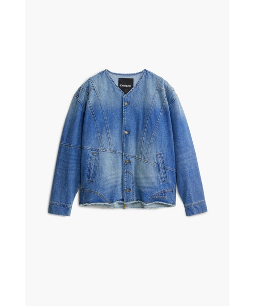 Desigual パッチワークデニムジャケット セール】パッチワークデニムジャケット（デニムジャケット）｜Desigual