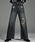ADRERiAh[j́uvintage side belt flare denim slacks / Be[WTChxgtAfjXbNXifjpcjvbu[n1