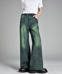 ADRER(Ah[)vintage side belt flare denim slacks / Be[WTChxgtAfjXbNX(fjpc)