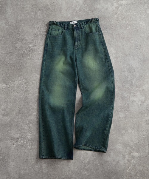 ADRER(アドラー)の「vintage side belt flare denim slacks / ヴィンテージサイドベルトフレアデニムスラックス(デニムパンツ・メンズ・ブルー/ブラック/ブルー系1/ブラック系1/ブルー系2/ブルー系3/グレー・XS/L/M/S)」の17枚目の写真