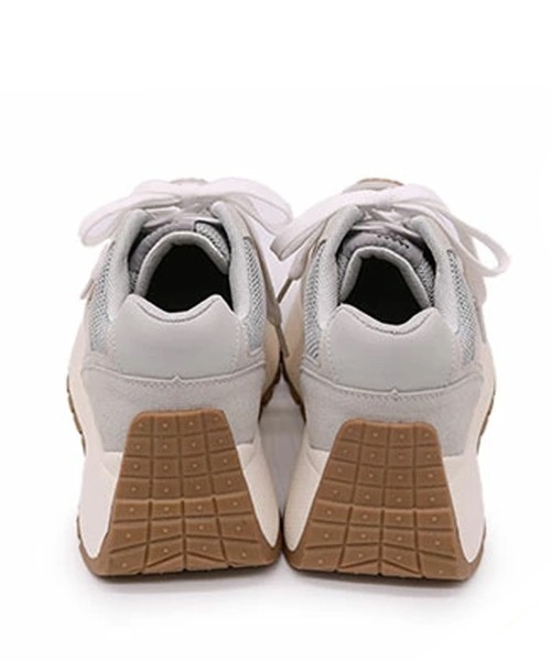 セール】moz(モズ) レースアップ厚底 カラフルスニーカー（スニーカー