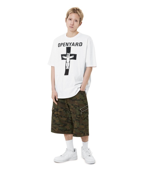 ★OY★L CROSS ODOLLY TEE - WHITE★正規品/韓国直送料込 OY/オーワイ』 METAL CROSS ODOLLY TEE/メタルクロスオードリー