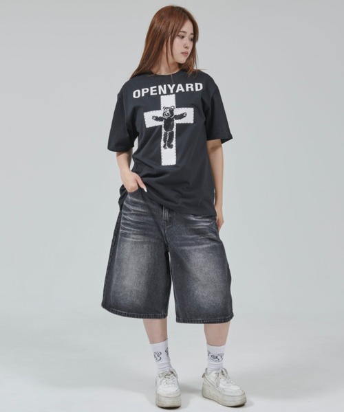 OY（オーワイ）の「『OY/オーワイ』  METAL CROSS ODOLLY TEE/メタルクロスオードリーティーシャツ（Tシャツ/カットソー・レディース・ホワイト/ブラック・XL/M）」の12枚目の写真