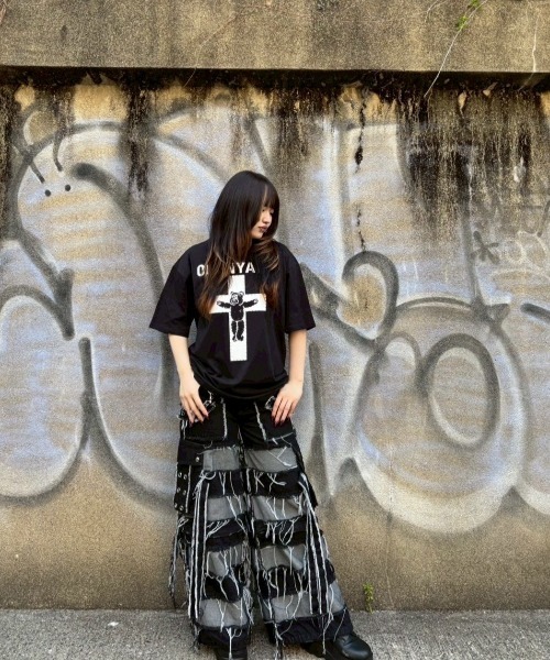 tシャツ 「OY/オーワイ」  L CROSS ODOLLY TEE/メタルクロスオードリーティーシャツ レディース メンズ OY tシャツ 「OY/オーワイ」 METAL CROSS ODOLLY TEE/メタル