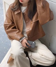 Dita Muaj.（ディータムアージュ）の「ショートレザー ジャケット（ライダースジャケット）」