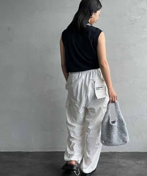 FRED PERRY（フレッドペリー）の「[FRED PERRY/フレッドペリー] ツインティップライン ノースリーブポロシャツ（ポロシャツ・レディース・アイボリー/ブラック・10）」の22枚目の写真