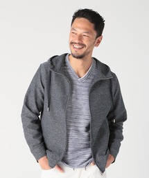 MEN'S BIGI | カラミストレッチフードパーカー(パーカー)