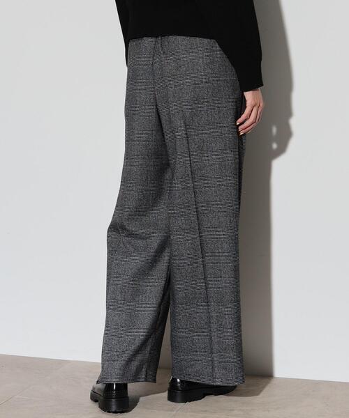 GALLEST(ギャレスト)の「◆イージーストレートワイドパンツ【裏地付き/チェック柄】(その他パンツ・レディース・ライトグレー系1/チャコールグレー・34/36/38/40)」の16枚目の写真
