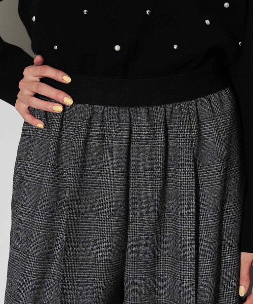 GALLEST(ギャレスト)の「◆イージーストレートワイドパンツ【裏地付き/チェック柄】(その他パンツ・レディース・ライトグレー系1/チャコールグレー・34/36/38/40)」の17枚目の写真