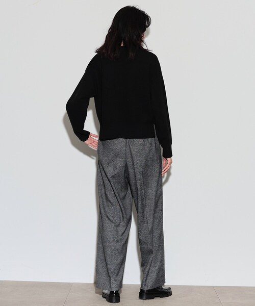 GALLEST(ギャレスト)の「◆イージーストレートワイドパンツ【裏地付き/チェック柄】(その他パンツ・レディース・ライトグレー系1/チャコールグレー・34/36/38/40)」の20枚目の写真