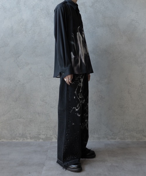 PHILTHEORY（フィルセオリー）の「Graphic shirts/グラフィックシャツ（シャツ/ブラウス・メンズ・ブルー/グレー/ブラック・3/2/1）」の9枚目の写真