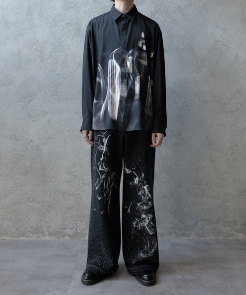 PHILTHEORY（フィルセオリー）の「Graphic shirts/グラフィックシャツ（シャツ/ブラウス・メンズ・ブルー/グレー/ブラック・3/2/1）」の8枚目の写真