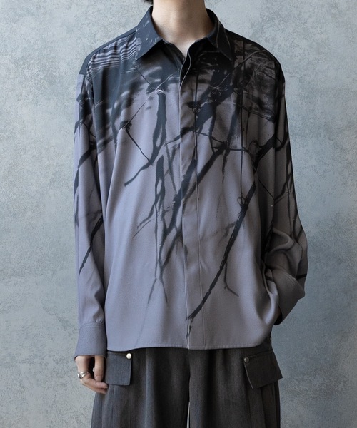 PHILTHEORY（フィルセオリー）の「Graphic shirts/グラフィックシャツ（シャツ/ブラウス・メンズ・ブルー/グレー/ブラック・3/2/1）」の10枚目の写真