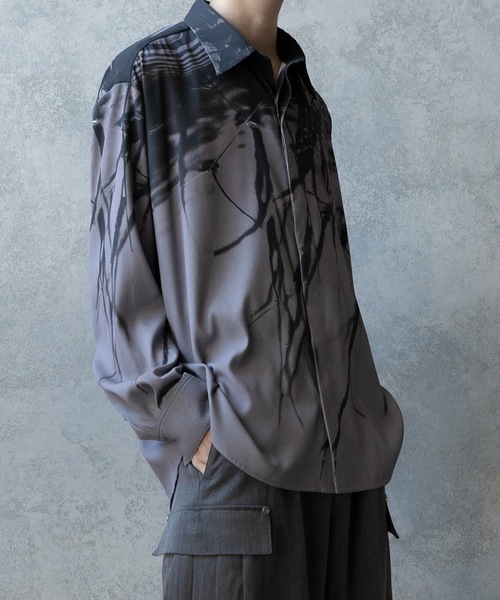 PHILTHEORY（フィルセオリー）の「Graphic shirts/グラフィックシャツ（シャツ/ブラウス・メンズ・ブルー/グレー/ブラック・3/2/1）」の12枚目の写真