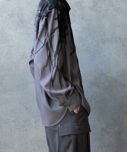 PHILTHEORY（フィルセオリー）の「Graphic shirts/グラフィックシャツ（シャツ/ブラウス・メンズ・ブルー/グレー/ブラック・3/2/1）」の11枚目の写真