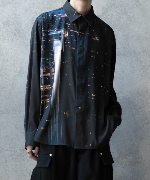 PHILTHEORY（フィルセオリー）の「Graphic shirts/グラフィックシャツ（シャツ/ブラウス・メンズ・ブルー/グレー/ブラック・3/2/1）」の16枚目の写真