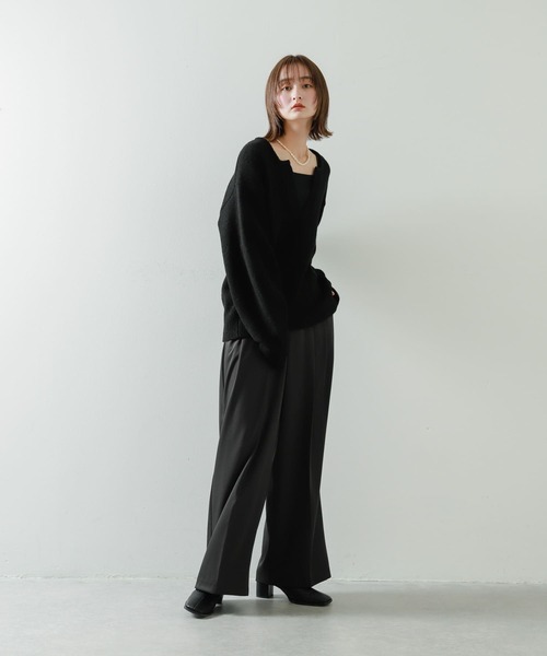 セール】キーネックコクーンスリーブセーター（ニット/セーター