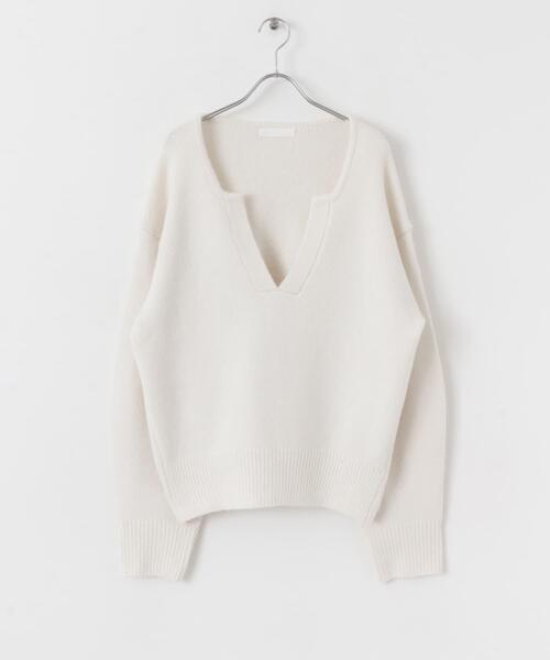 SENSE OF PLACE by URBAN RESEARCH（センスオブプレイスバイアーバンリサーチ）の「キーネックコクーンスリーブセーター（ニット/セーター・レディース・ブラック/ライトブルー/オフホワイト/グレー・ONE）」の11枚目の写真