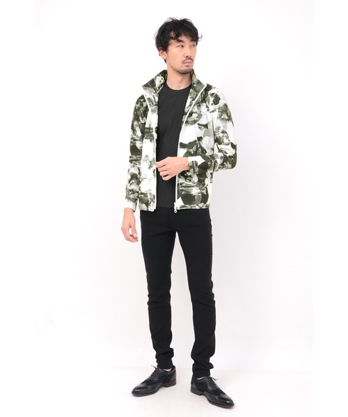 HIGH STREET（ハイストリート）の「HIGH STREET∴ハイテンションMINEROプリントスタンドブルゾン（ブルゾン・メンズ・ベージュ/グレー系その他・M/L/SMALL）」の14枚目の写真