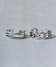 Diliraba（ディリラバ）の「Diliraba 2点セット サイズ調整可能 真鍮 指輪 リング ユニセックス DEUR09A（リング）」