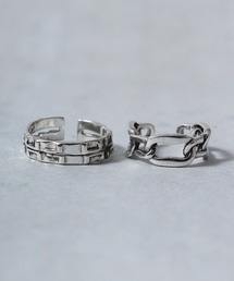 Diliraba（ディリラバ）の「Diliraba 2点セット サイズ調整可能 真鍮 指輪 リング ユニセックス DEUR09A（リング）」