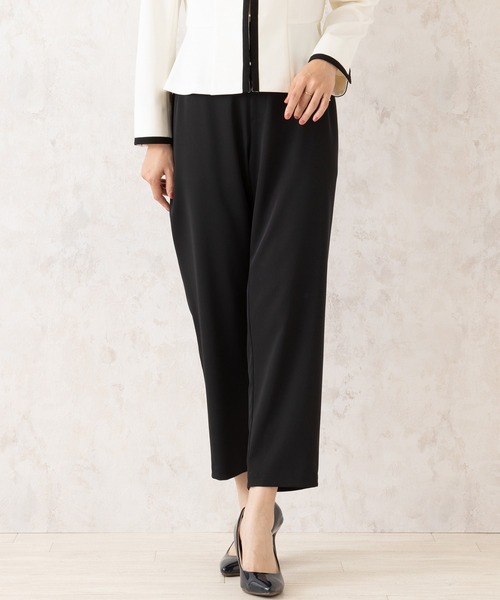 Rose Tiara(ローズティアラ)の「【セットアップ対応】エステルダブルクロスパンツ(その他パンツ・レディース・ブラック/ベージュ・46/42/38)」の8枚目の写真
