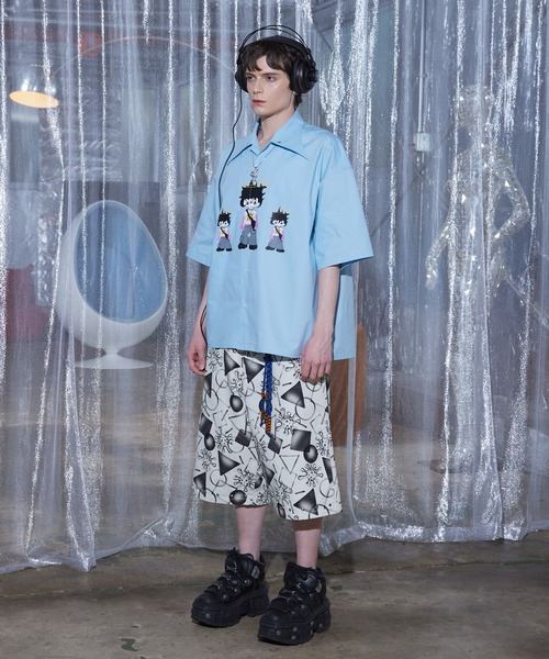 a2o（エーツーオー）の「【a2o】ラバープリントビッグ半袖シャツ（シャツ/ブラウス・メンズ・ホワイト/ブルー・M/L）」の17枚目の写真