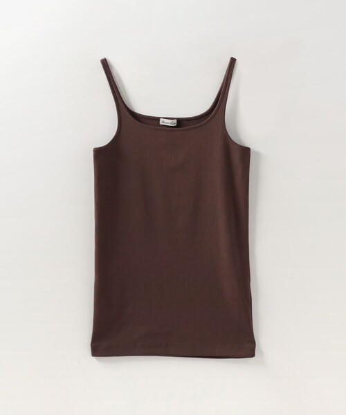 Steven Alan（スティーブンアラン）の「＜Steven Alan＞コットンフライス キャミソール（キャミソール・レディース・ピンク/ダークブラウン/ネイビー/ベージュ・FREE）」の2枚目の写真