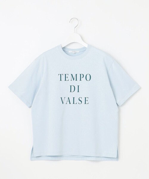 23区(ニジュウサンク)の「【SLOW/一部店舗限定】MVSコットン ロゴTシャツ(Tシャツ/カットソー・レディース・グレー系/ホワイト系/サックスブルー系・40/38)」の7枚目の写真