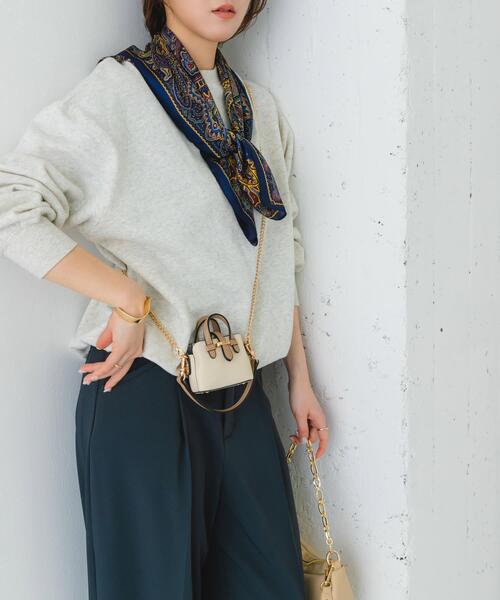 RODE SKO（ロデスコ）の「チェーンショルダーナノバッグ（ショルダーバッグ・レディース・ブラック/アイボリー/ベージュ系その他・ONE）」の10枚目の写真