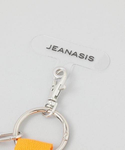 JEANASIS（ジーナシス）の「ワッペンチャームストラップ/284148（スマホグッズ・レディース・ブラック系その他/シルバー系その他/グリーン系その他・FREE）」の4枚目の写真