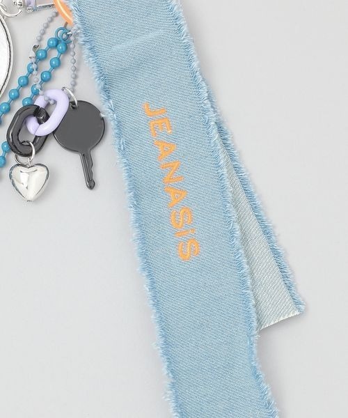 JEANASIS（ジーナシス）の「ワッペンチャームストラップ/284148（スマホグッズ・レディース・ブラック系その他/シルバー系その他/グリーン系その他・FREE）」の8枚目の写真