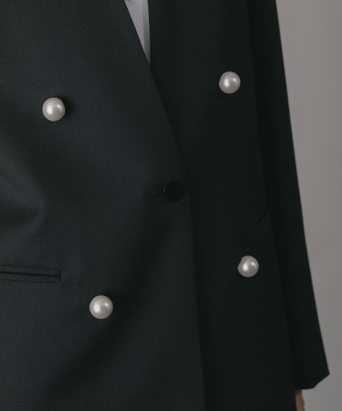 CINOH(チノ)の「BLACK FORMAL ノーカラージャケット(ノーカラージャケット・レディース・ネイビー系1/ネイビー系2/ブラック系その他/ブラック系その他2・36/40/38/38L)」の12枚目の写真