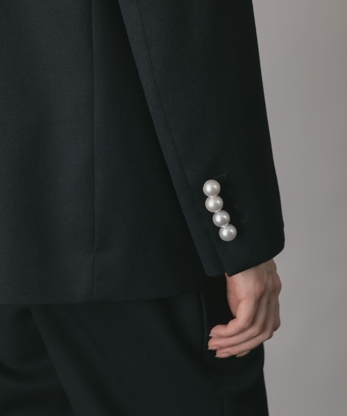CINOH(チノ)の「BLACK FORMAL ノーカラージャケット(ノーカラージャケット・レディース・ネイビー系1/ネイビー系2/ブラック系その他/ブラック系その他2・36/40/38/38L)」の13枚目の写真