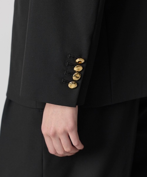 CINOH(チノ)の「BLACK FORMAL ノーカラージャケット(ノーカラージャケット・レディース・ネイビー系1/ネイビー系2/ブラック系その他/ブラック系その他2・36/40/38/38L)」の18枚目の写真
