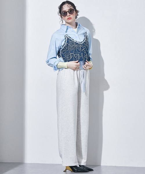 TTOL（トール）の「ダブルウエストスウェットパンツ（その他パンツ・レディース・オートミール/チャコール・M～Ｌ）」の16枚目の写真