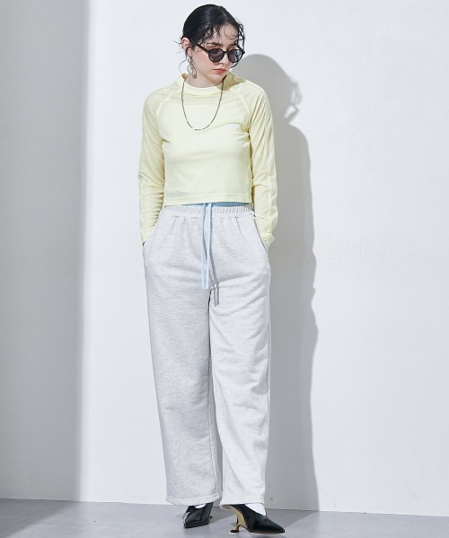 TTOL（トール）の「ダブルウエストスウェットパンツ（その他パンツ・レディース・オートミール/チャコール・M～Ｌ）」の21枚目の写真