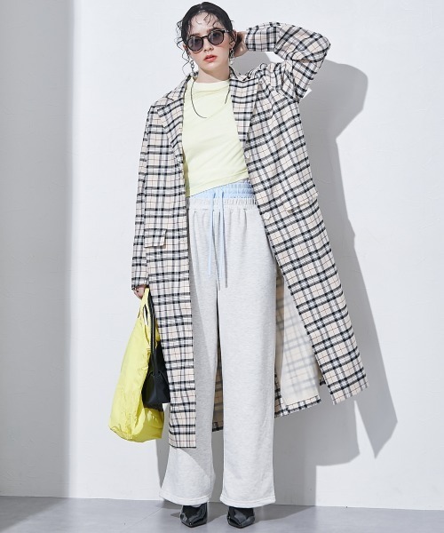 TTOL（トール）の「ダブルウエストスウェットパンツ（その他パンツ・レディース・オートミール/チャコール・M～Ｌ）」の8枚目の写真