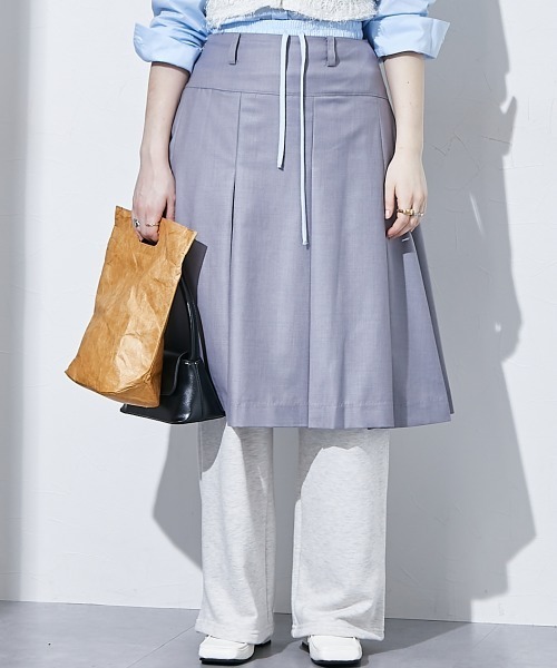 TTOL（トール）の「ダブルウエストスウェットパンツ（その他パンツ・レディース・オートミール/チャコール・M～Ｌ）」の3枚目の写真