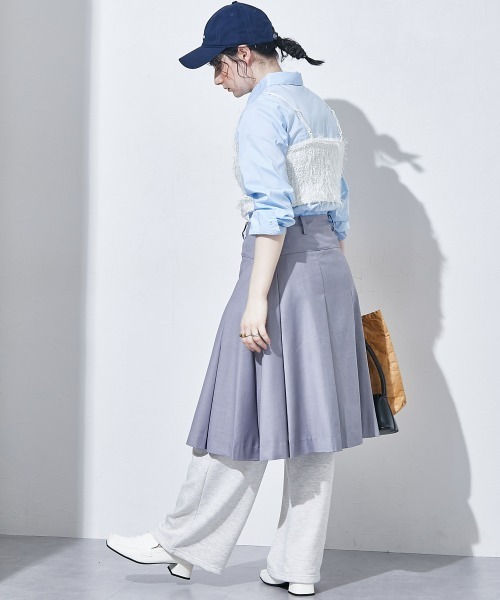 TTOL（トール）の「ダブルウエストスウェットパンツ（その他パンツ・レディース・オートミール/チャコール・M～Ｌ）」の6枚目の写真